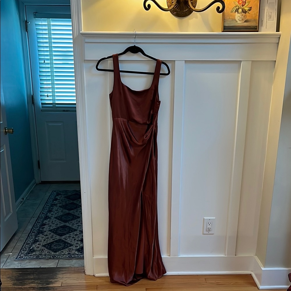 Billy J Burnt Orange Maxi Dress